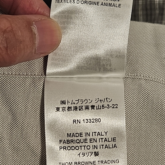 THOM BROWNE Funmix Oxford Oversized Shirt - Picture 7 of 8